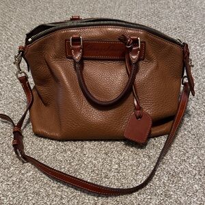 Dooney & Bourke Tan Pebble Leather Satchel